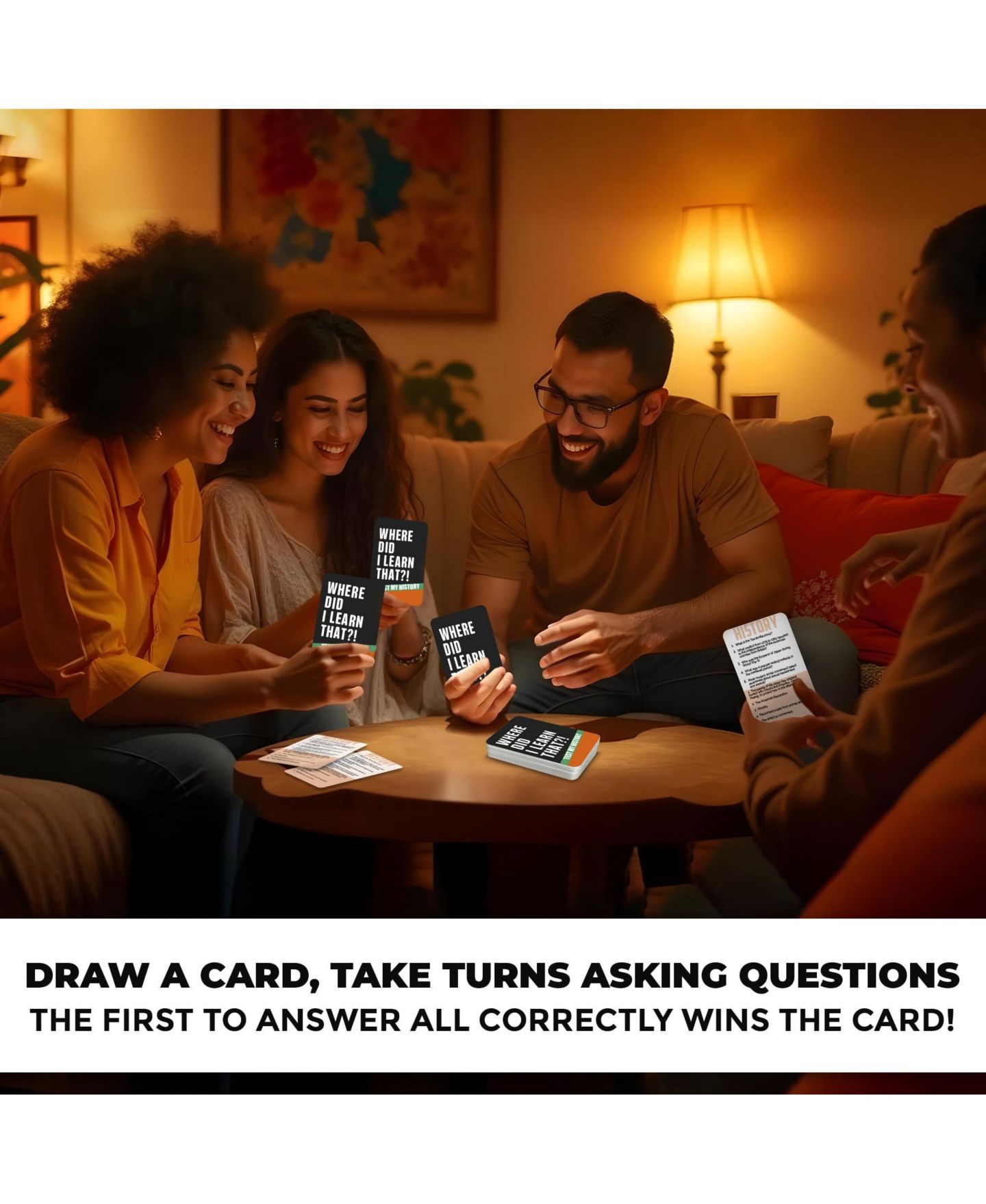 Детская настольная игра Quokka Where Did I Learn It? 4-Deck Trivia Game, от 15 лет, цвет: Whereset4 — фото 6