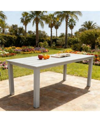 Wooden-textured dining table, high quality feel