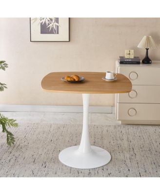 5pcs Dining Set, Metal Leg Table, Mid-Century Dining Table for 4-6 People