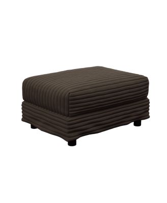 Plush Corduroy Ottoman for Sofas - Camel