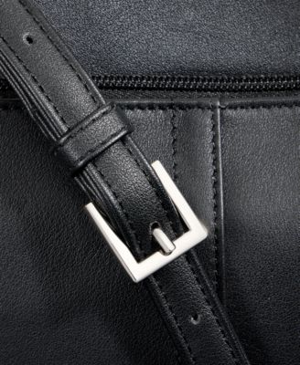 Nappa Leather Front Zip Crossbody