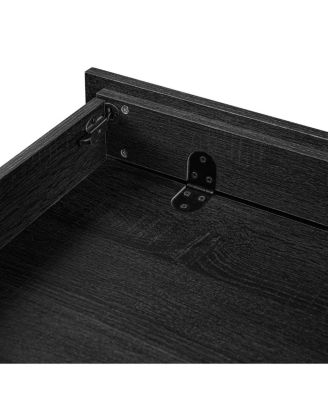 70" Executive Desk with File Drawers, USB Ports, Outlets & Hidden Compartment