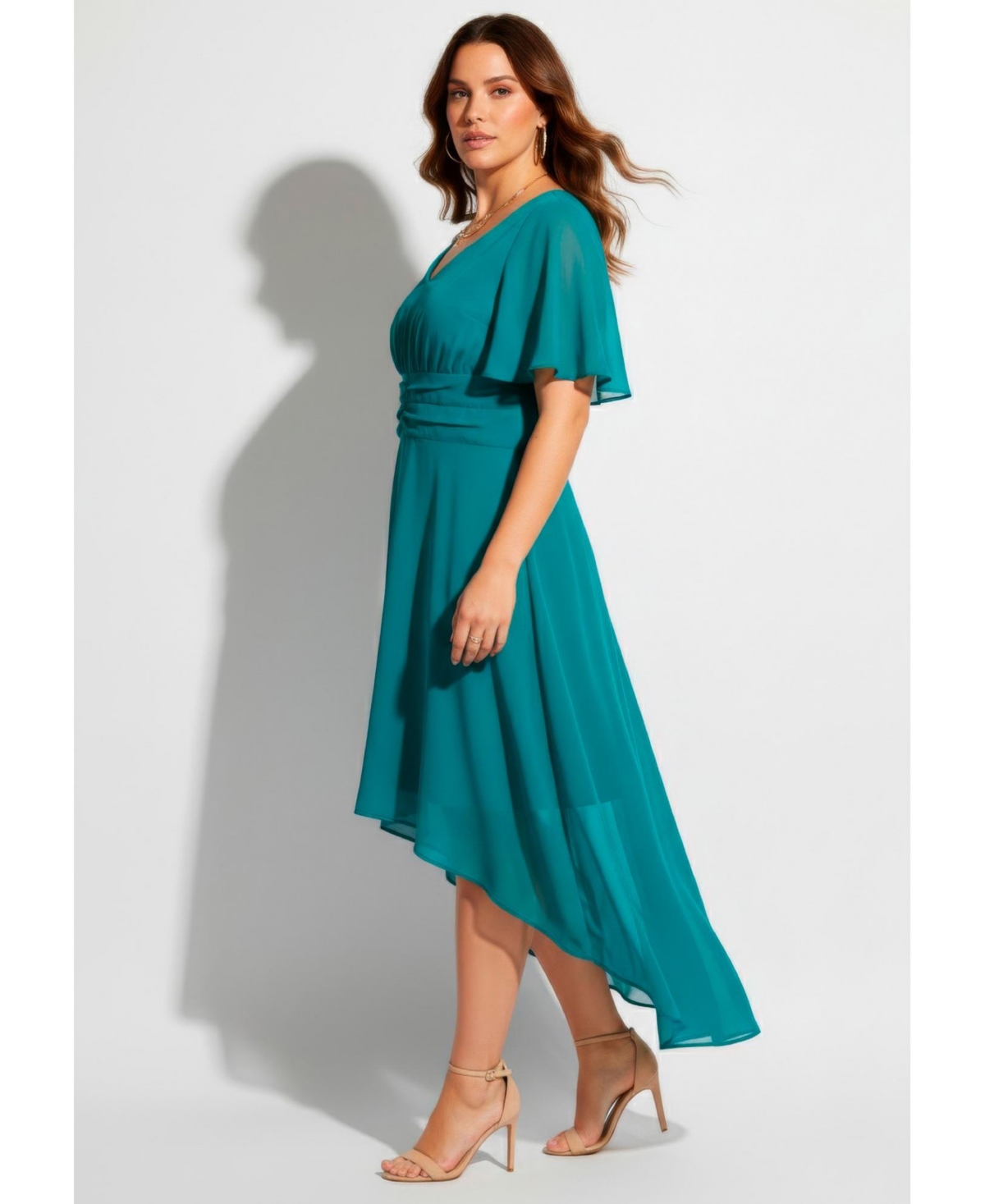 Avenue Women's High-Low Midi Dress