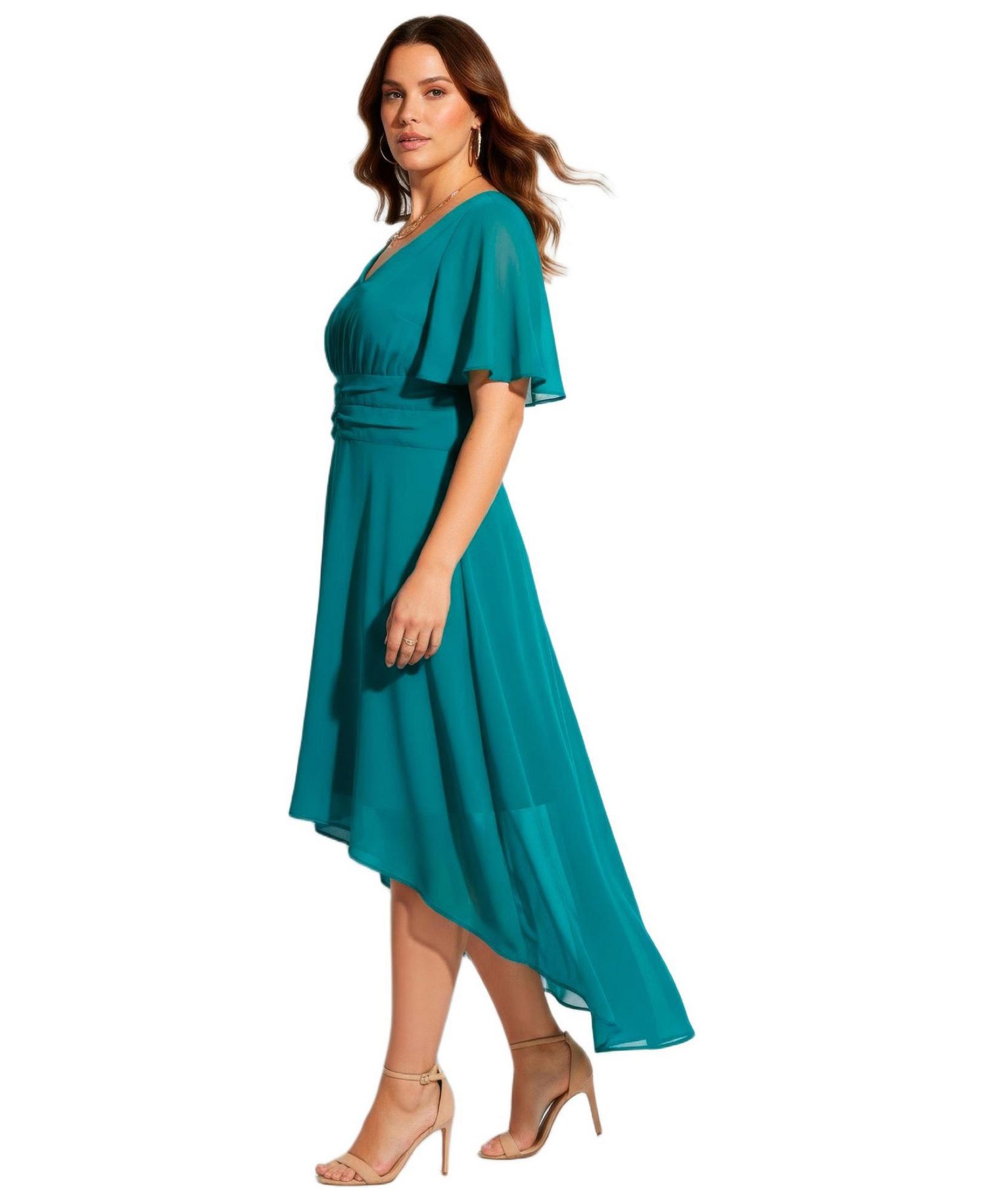 Women's High-Low Midi Dress