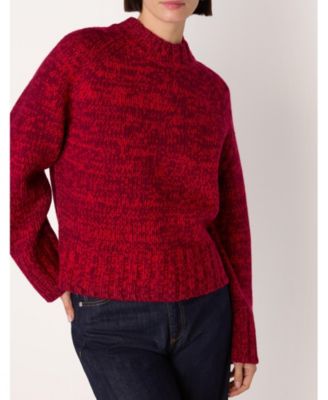 Women's Chunky Wool Fleck Knit Sweater