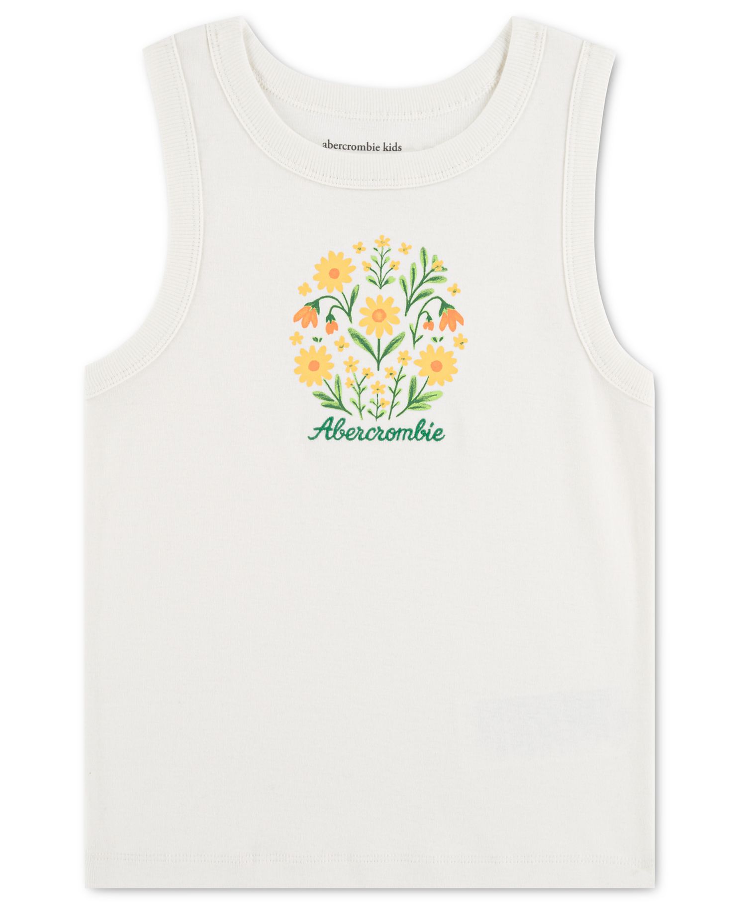 Girls' Floral Sleeveless Tank Top