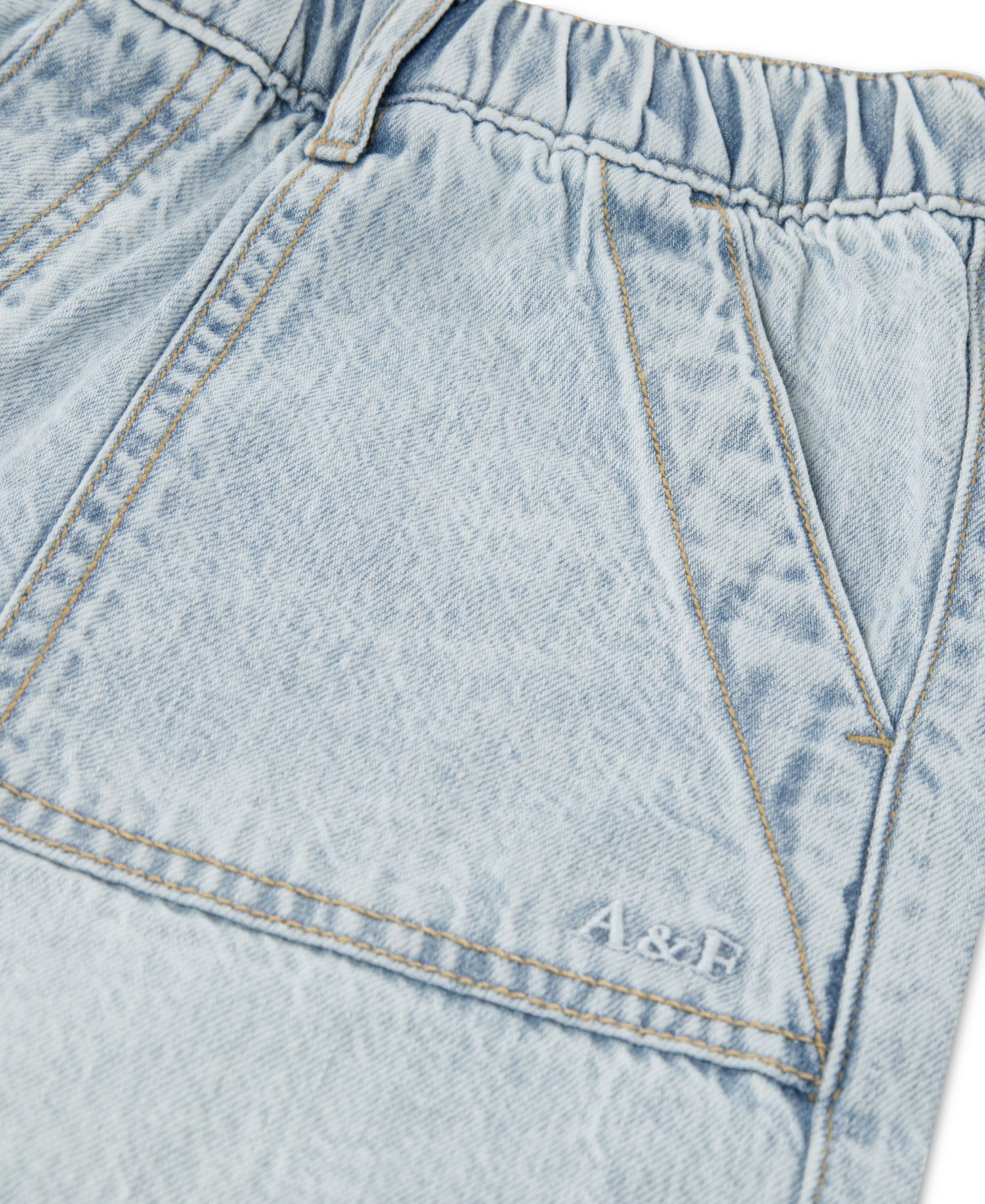 Girls' High-Rise Denim Shorts