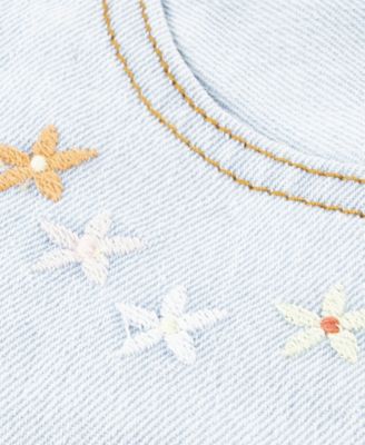 Girls' 7-16 Crochet Applique A-Line Shorts