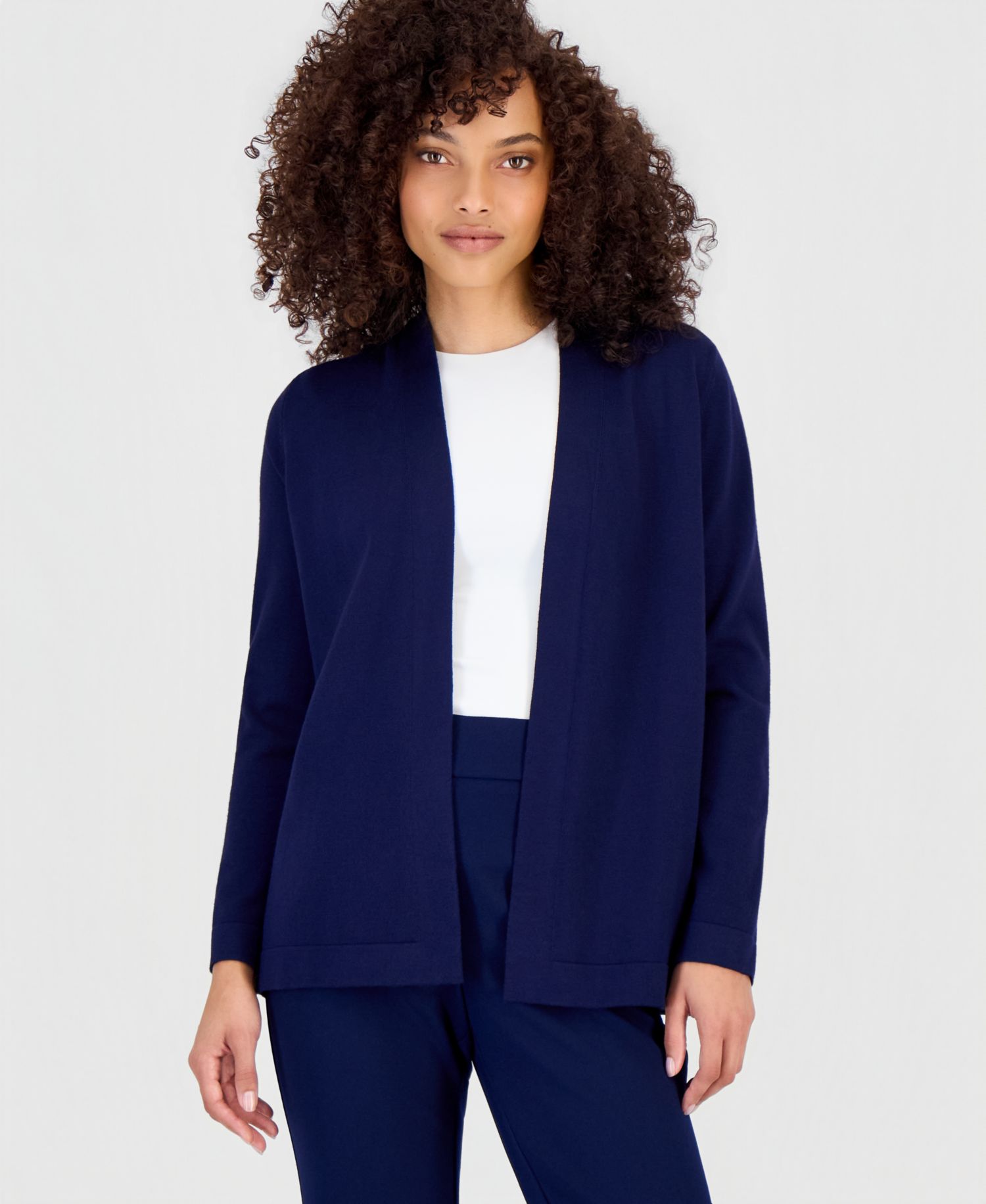 Petite Chatham Open-Front Cardigan