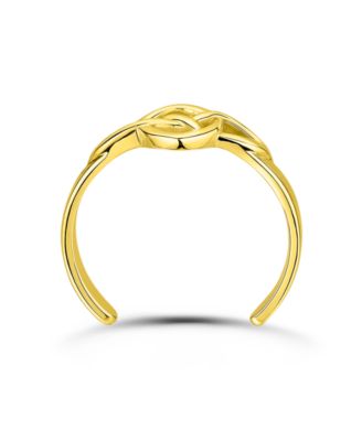 Celtic Sign Adjustable Toe Ring 18kt Gold over