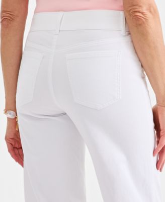 Women's High Rise Pull-On Cropped Jeans