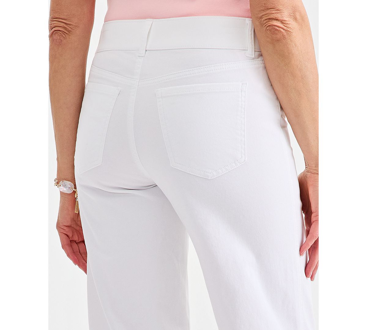 Style & Co Petite High-Rise Cropped Wide-Leg Jeans, Macy's Exclusive view 6 — MAYCSS fashion products
