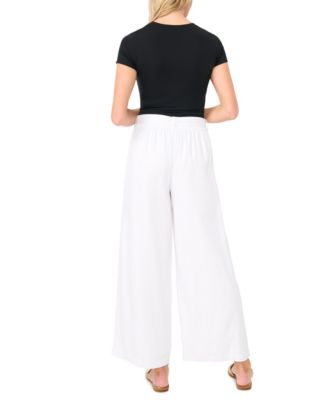 Women's Wide-Leg Tie Waist Pants