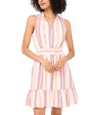 Vince Camuto - Women's V-Neck Mini Dress