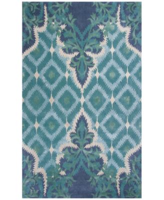 Kas - Bob Mackie Home 1007 Blue/Green Opulence 5' x 8' Area Rug