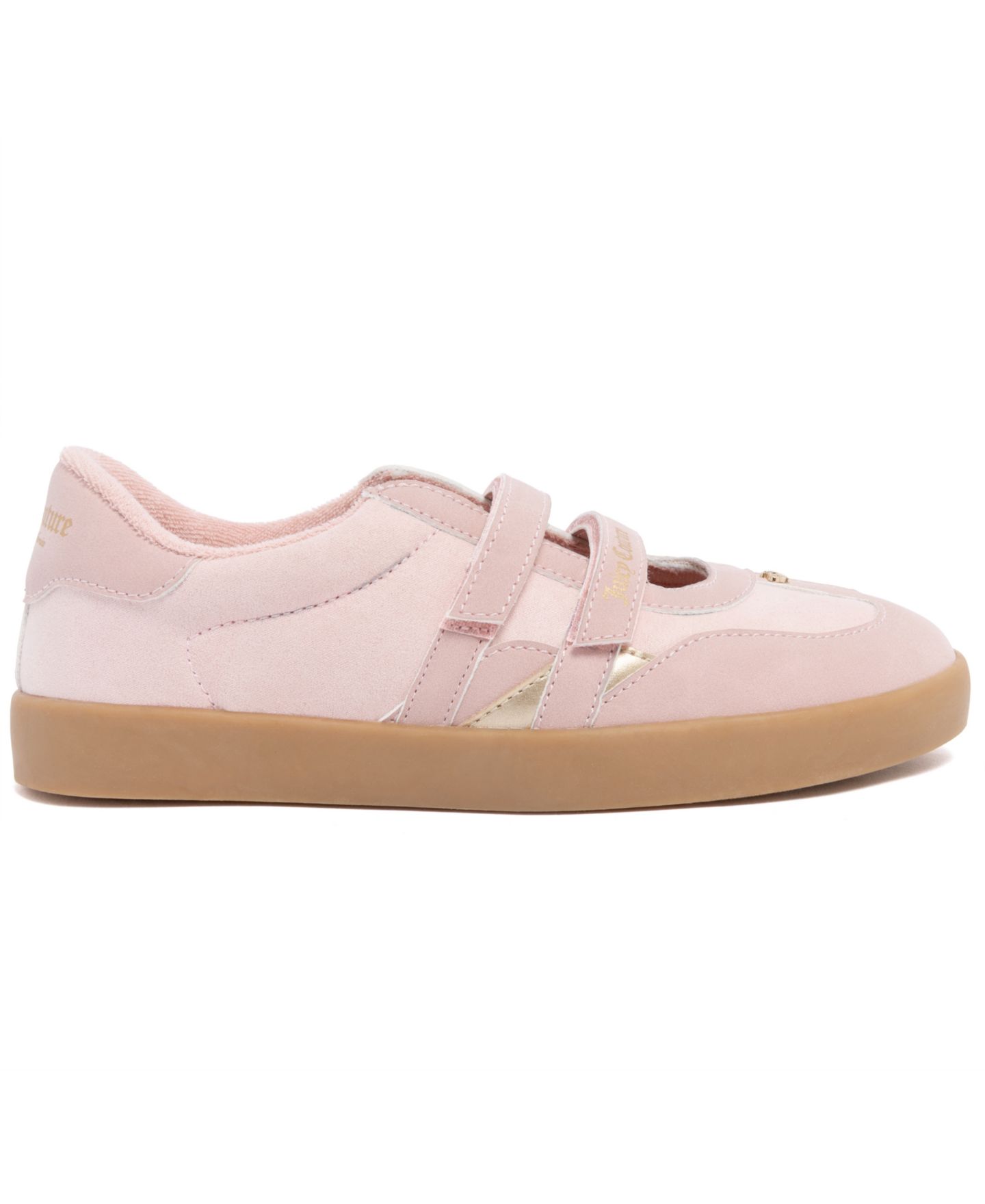 Женские кроссовки Juicy Couture Ariel Adjustable Strap, цвет: Пудровый / Белый — фото 2