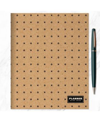 July 2026 - June 2027 Kraft Dot Medium Monthly Planner