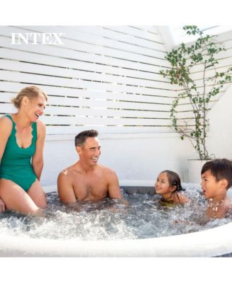 PureSpa Deluxe Spa Set 140 Bubble Jet Hot Tub with Cover