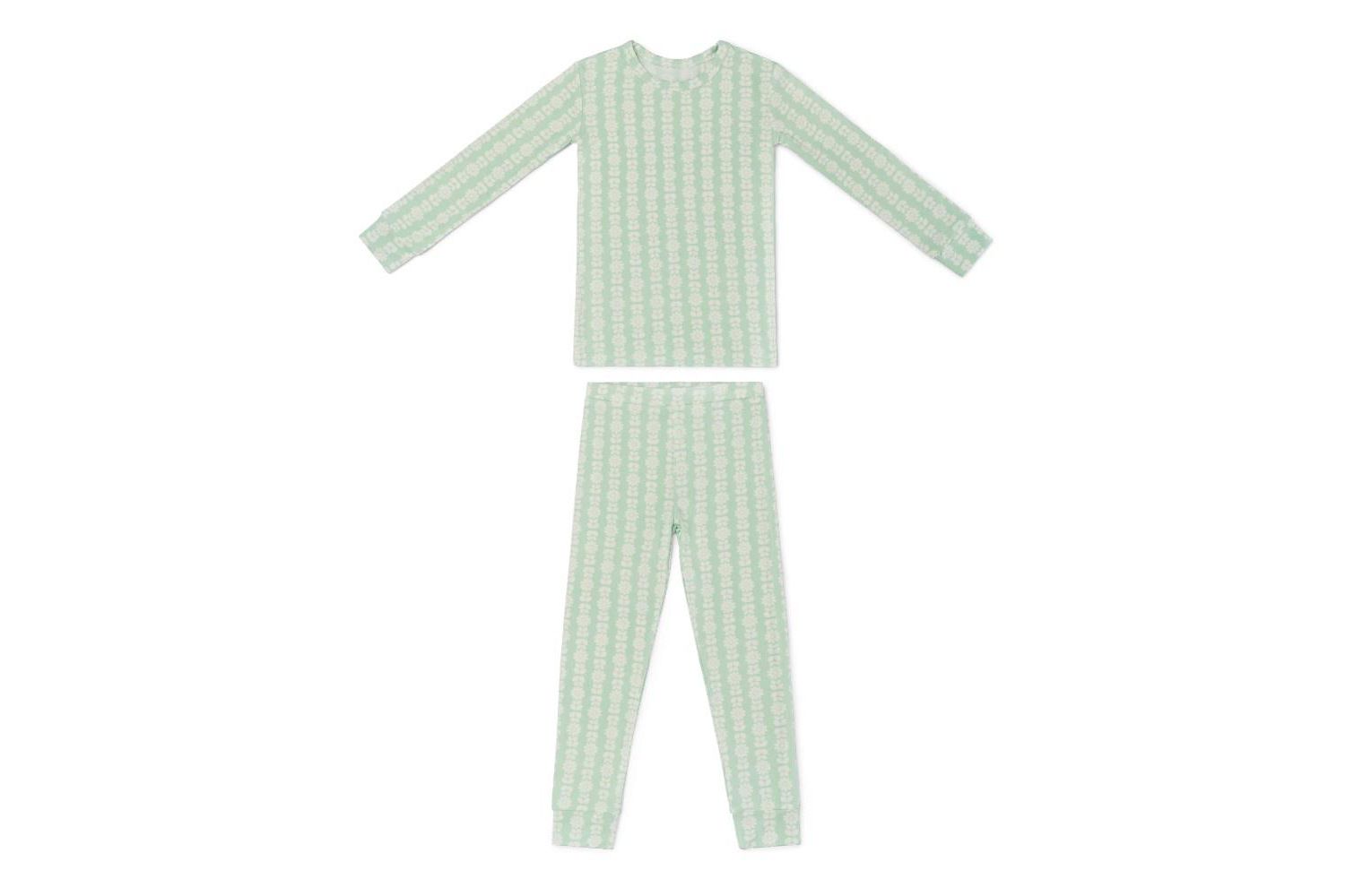 Toddler Girls Mint Meadows Pajama Set