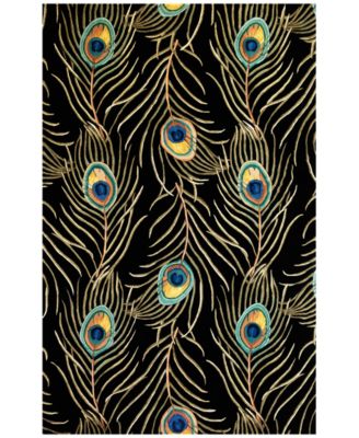 Kas - Catalina Peacock Feathers 5'6" Round Rug