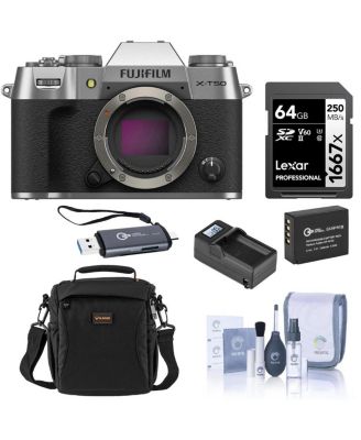 X-T50 Mirrorless Camera with Extreme PRO 128GB CFexpress Type-B Memory Card, 1700MB/s Read, 1200MB/s Write, Alpine 140 Multi-Device Shoulder