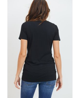 Maternity Short-Sleeve Crewneck T-Shirt Top