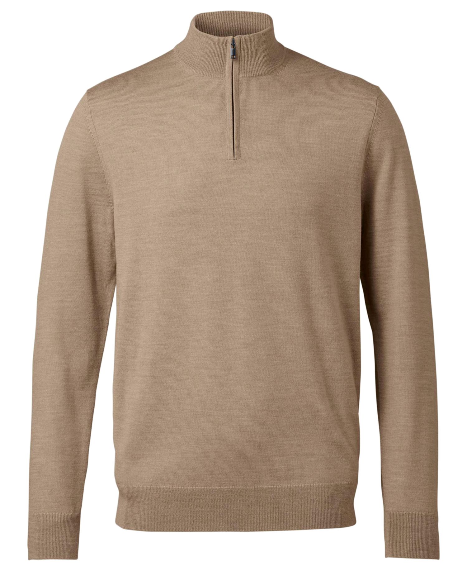 Men's Long-Sleeve Quarter-Zip Merino Wool Sweater