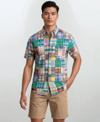 Men's Patch Detail Button-Down Shirt
