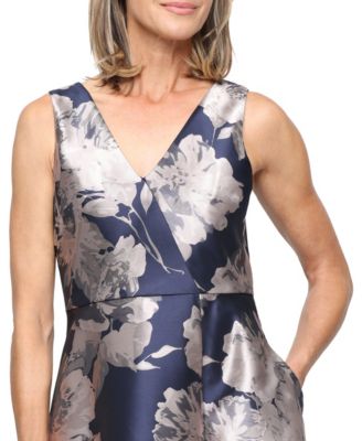 Women's Sleeveless Printed High-Low Dress