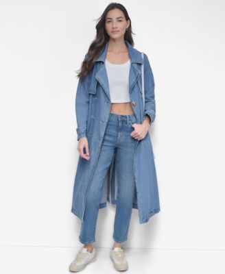 Women's Storm Flap Denim Trench Coat