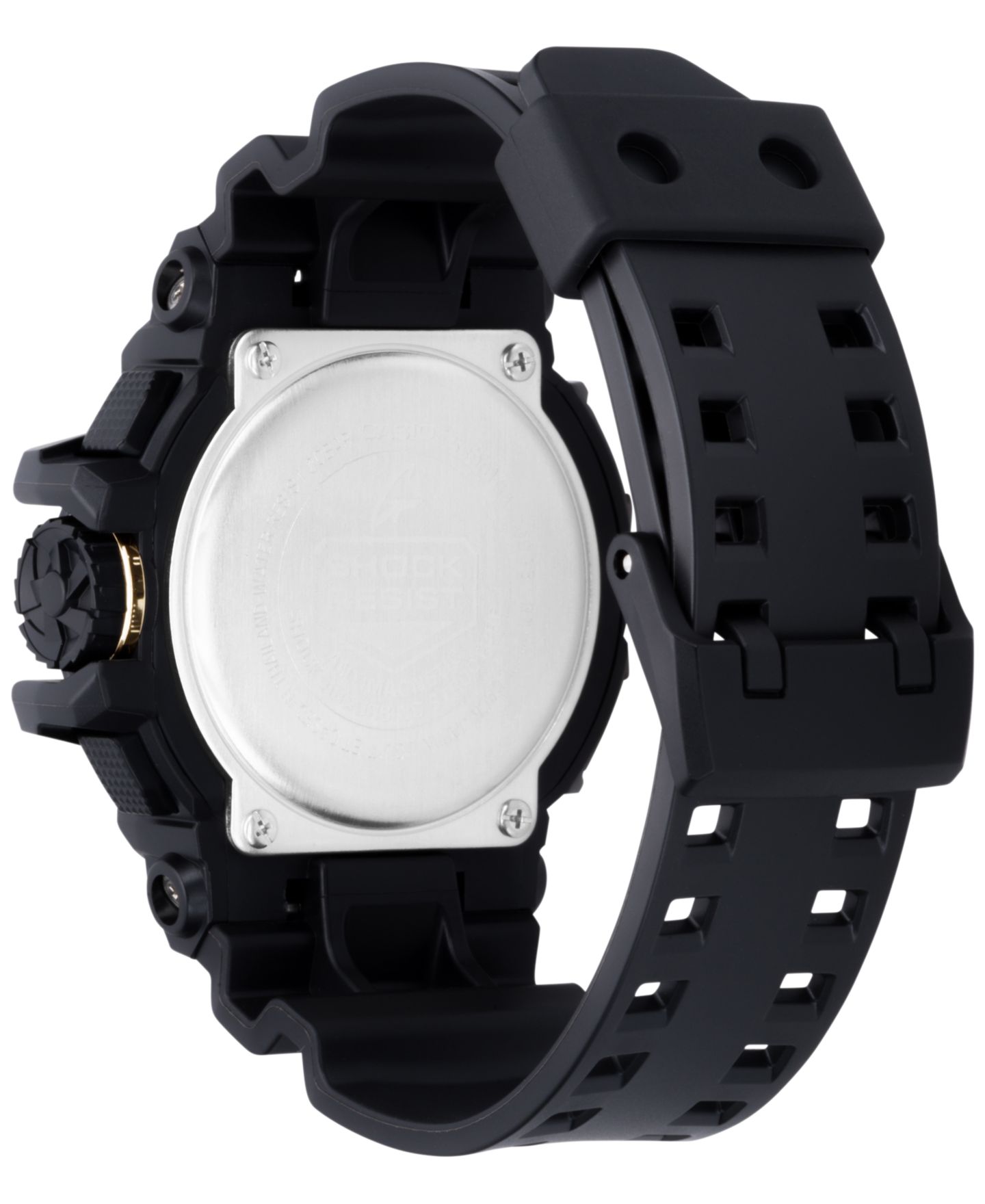 Мужские часы G-Shock Analog-Digital Chronograph Black Resin Strap Watch 55x52mm GA400GB-1A9 — фото 2