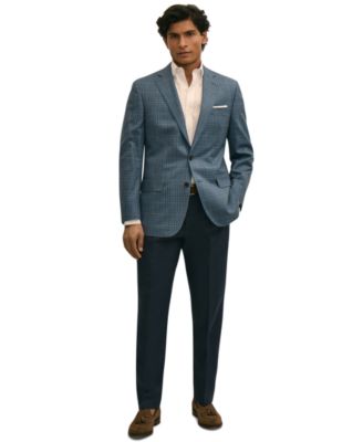 Brooks Brothers Men's Plaid Stretch Classic-Fit Suit Jacket