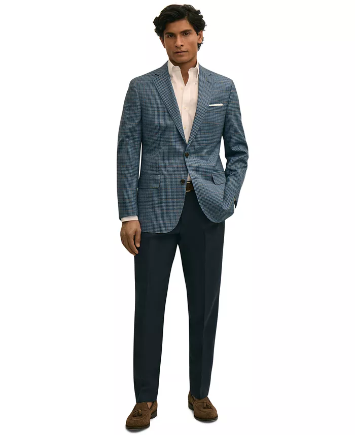 Brooks Brothers Men's Plaid Stretch Classic-Fit Blazer - thumbnail 2