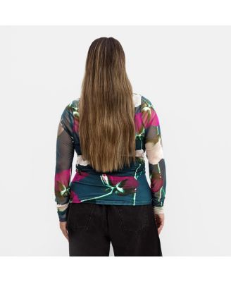 Women's Lauryn Ruched Print Top