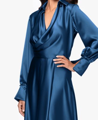 Women's Collared Long-Sleeve Dress