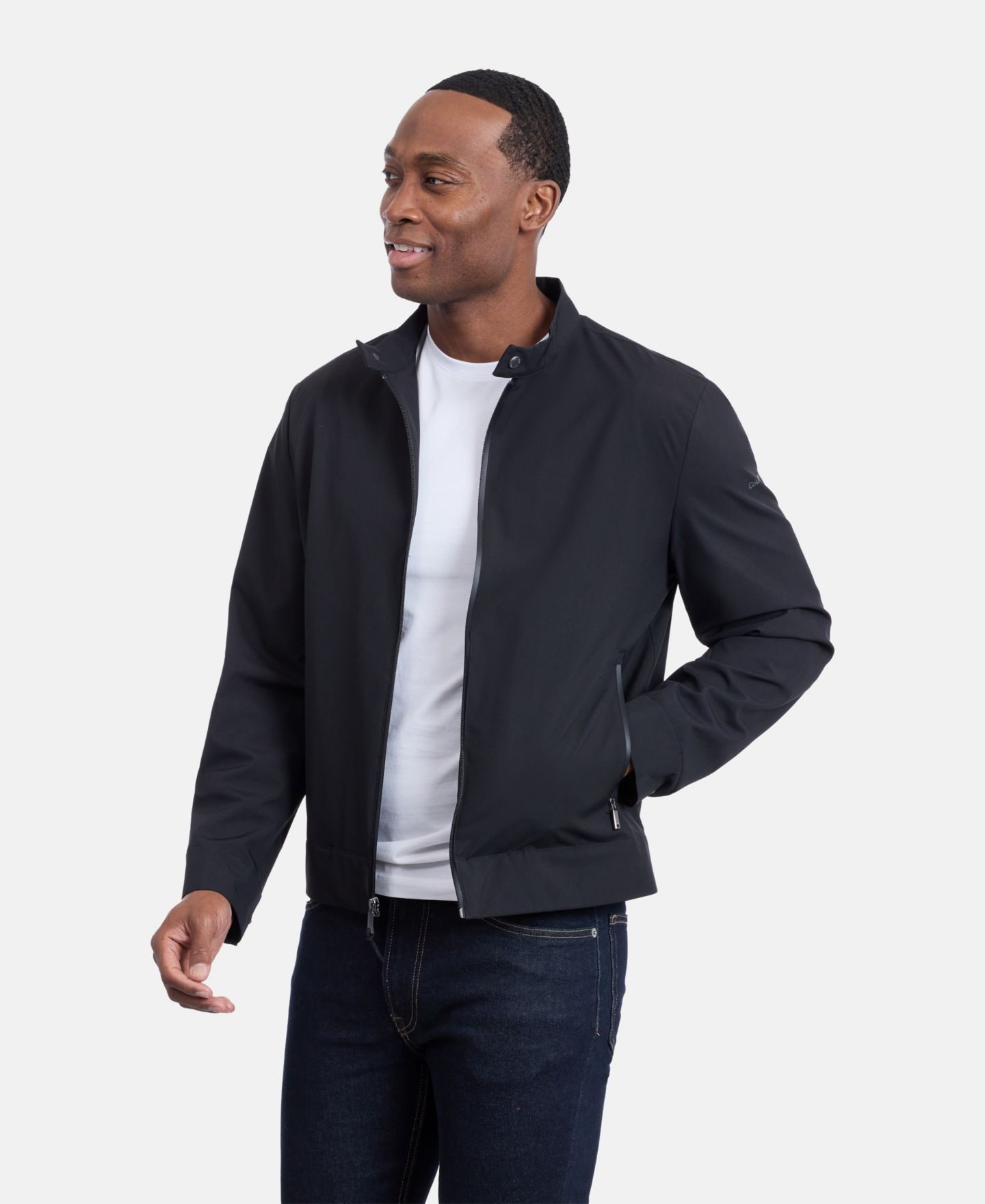 Мужская куртка Calvin Klein Mesh-Lined Golf, цвет: Чёрный — фото 3