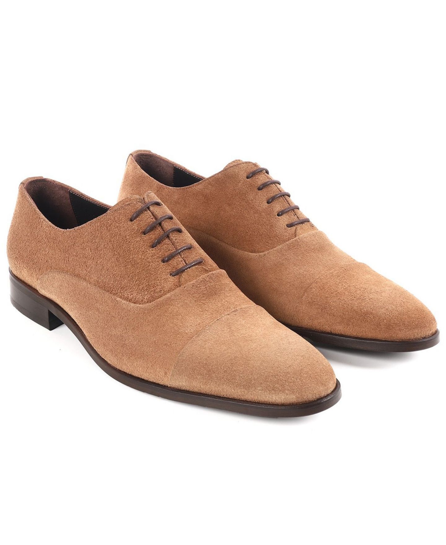 Обувь VELLAPAIS Men's Cap-Toe Oxford Shoes, цвет: Бежевый — фото 5