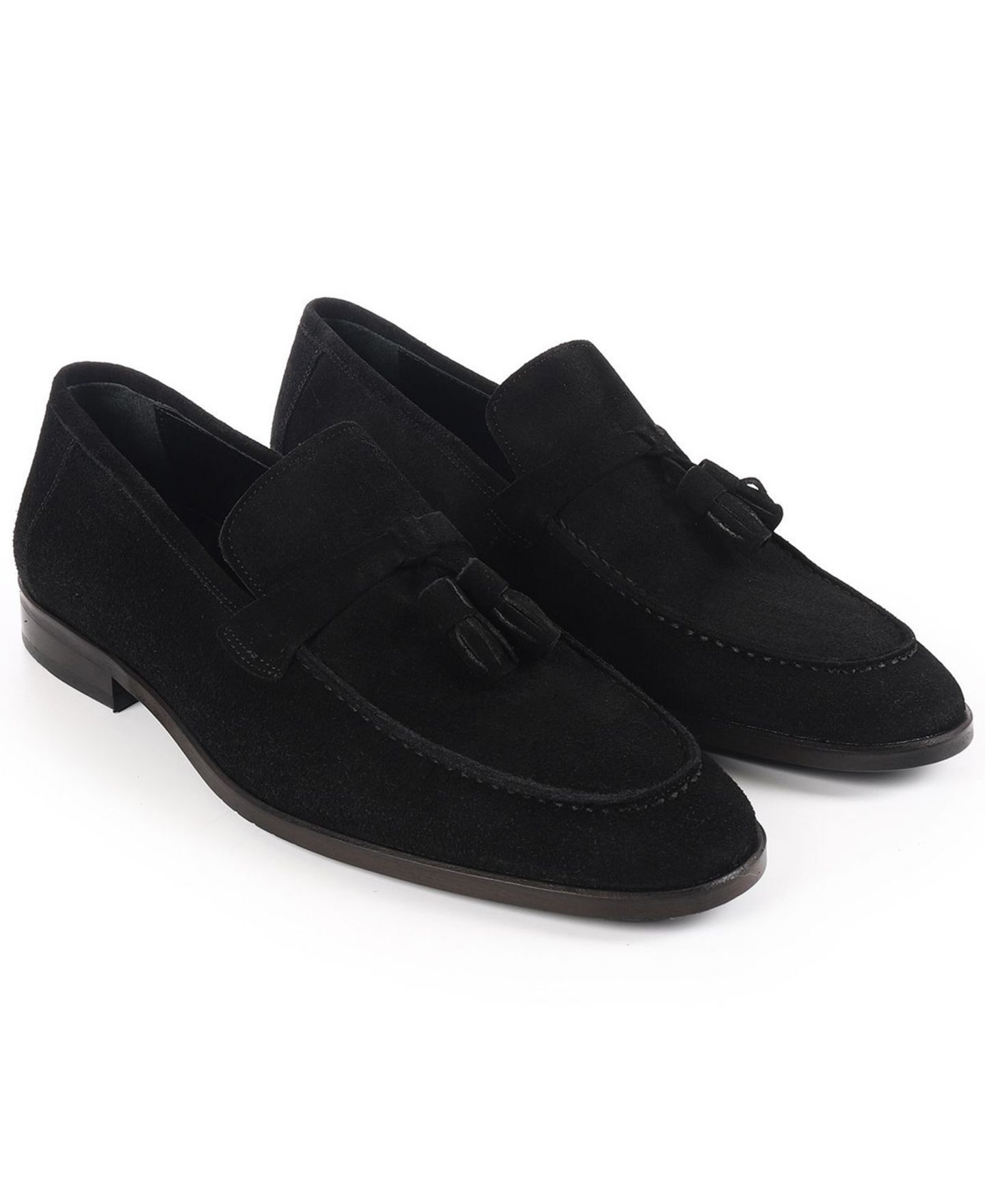 Мужские туфли VELLAPAIS Slip-On Tassel, цвет: Чёрный — фото 5