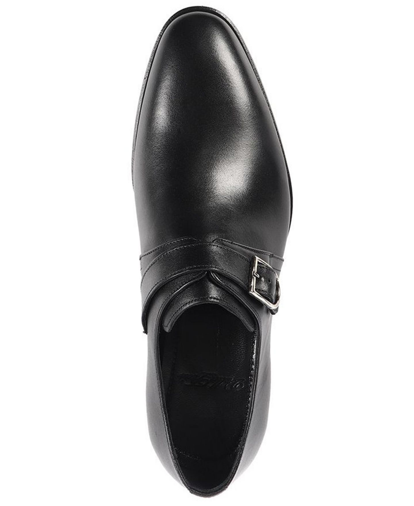 Мужские туфли VELLAPAIS Classic Buckled Dress Shoes, цвет: Чёрный — фото 3
