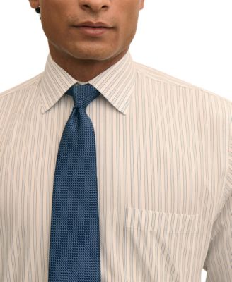Men's Striped Spread-Collar Dress Shirt