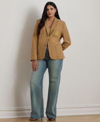 Plus Size Anfisa Bullion Jacquard Blazer