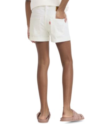 Girls' 7-16 Embroidered High-Rise Crochet Applique Shorts