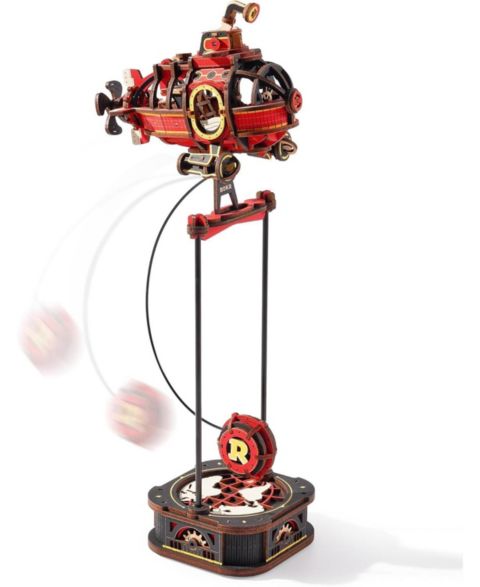 Детские конструкторы Robotime Deep-Sea Adventurer Gravity-Powered 219-Piece Wooden Puzzle, Ages 14+