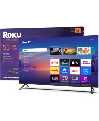 55" Select Series 4K UHD Smart TV HDR, Dolby Audio, Voice Remote, HDMI Cable, CPS 1-Year Protection Plan+Streaming kit-55R4C5KIT1