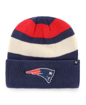 Men's Navy New England Patriots Clubhouse Jennings Cuffed Knit Hat