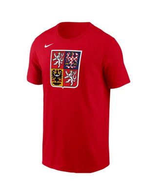 Men's David Pastrnak Red Czech Republic Hockey 2026 Name & Number T-Shirt