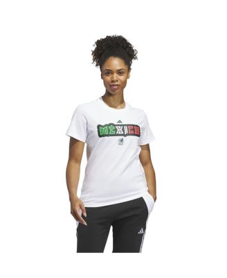 Women's White Mexico National Team Jersey Hook T-Shirt