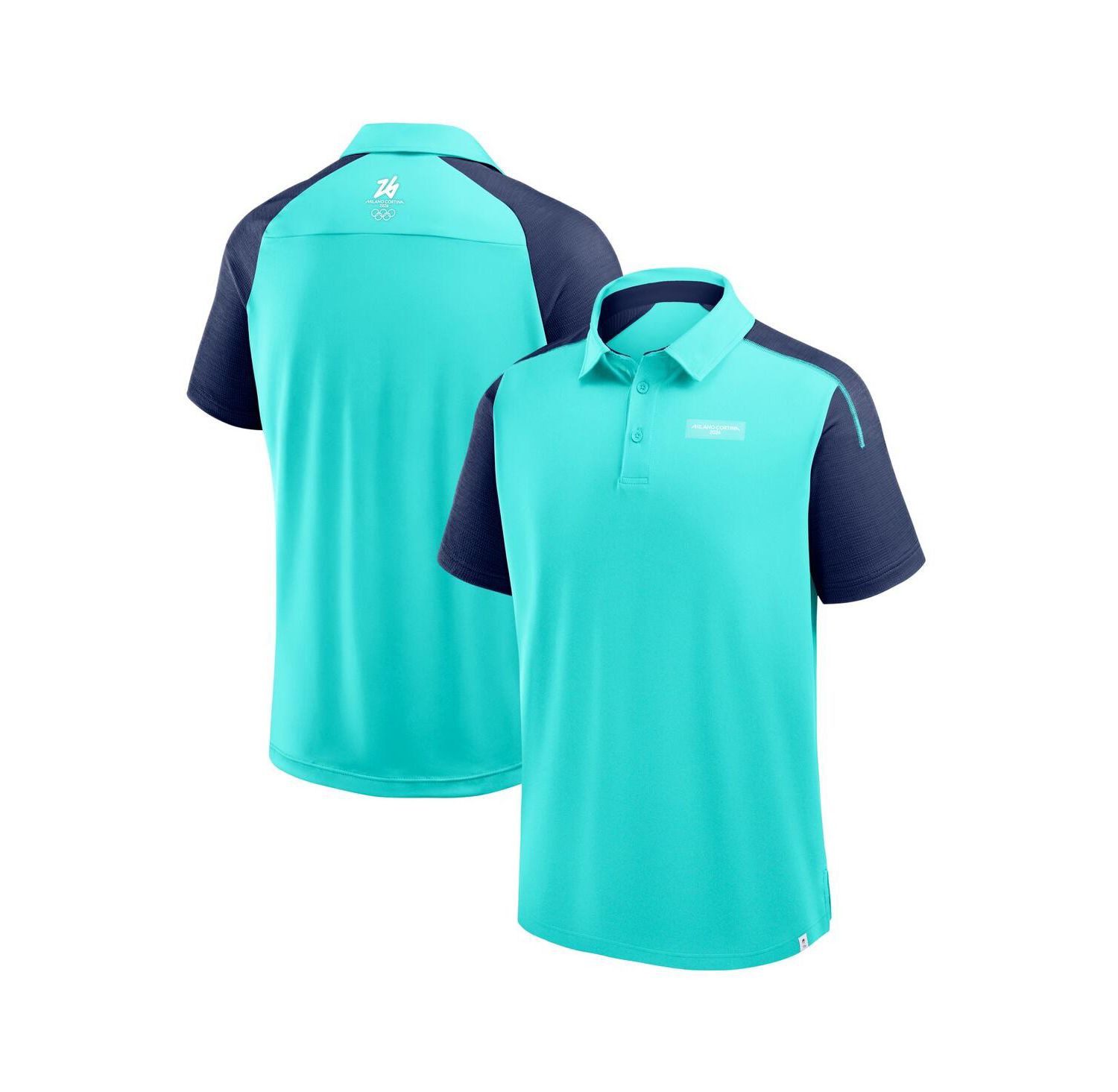 Men's Aqua Milano Cortina 2026 Winter Defender Polo Shirt