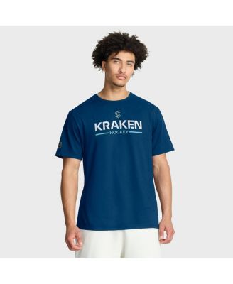 Men's Deep Sea Blue Seattle Kraken Authentic Pro Primary T-Shirt