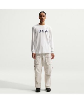 Men's ACG White Dri-FIT Primary Logo Long Sleeve T-Shirt